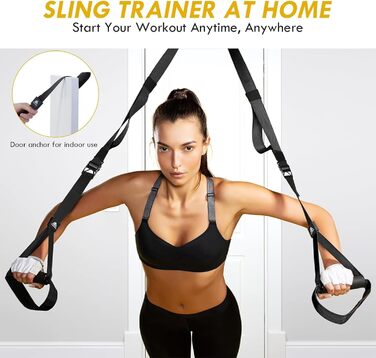 Шлінготренер Flintronic: Комплект для тренувань всього тіла вдома (Чорний)