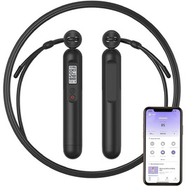 Скакалка Fitdays з лічильником, розумний вантажний канат для тренувань, регульований канат для початківців та професіоналів, Jump Rope з аналізом даних через APP, підрахунок калорій