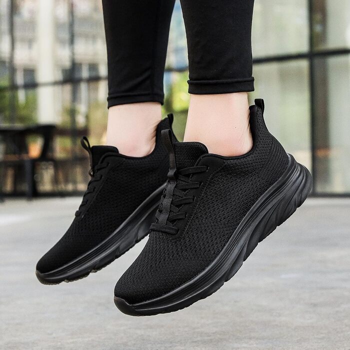 Чоловічі Slip-On кросівки DimaiGlobal без шнурівків: легкі, дихаючі, для занять спортом та відпочинку, розмір 40 EU, чорний колір