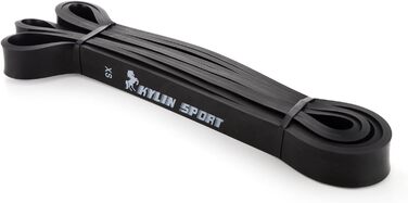 Еластичні фітнес-стрічки KYLIN SPORT для тренувань, йоги, пілатесу, підтягувань, кросфіту, силових вправ, набір 3 шт (червона, чорна, фіолетова)