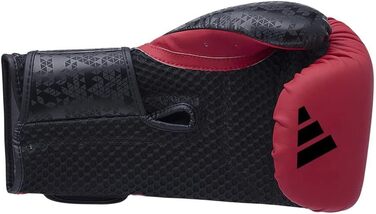 Боксерські рукавички adidas Combat 50, 12 унцій, червоно-чорні
