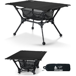 OneTigris Dipper: Складний туристичний стіл для кемпінгу та риболовлі, 60 x 40 x 37 см, Ranger Green (Чорний)