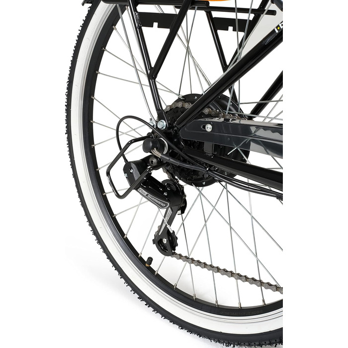 Електровелосипед i-Bike City Easy Urban для дорослих, унісекс, з педальною підтримкою, чорний, універсальний розмір
