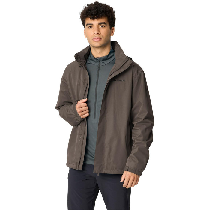 Чоловіча водонепроникна куртка VAUDE Escape light Jacket — вітрівка з мембраною, дихаюча, колір deer brown, розмір 4XL