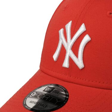 Кепка New Era 9Forty Yankees Essential - бейсболка з вигнутим козирком, червона, MLB, чоловіча