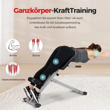 Романська лава Sunny Health & Fitness для тренування спини та пресу – регульована, для дому, з функцією гіперекстензії, тренажер для сідниць та пресу