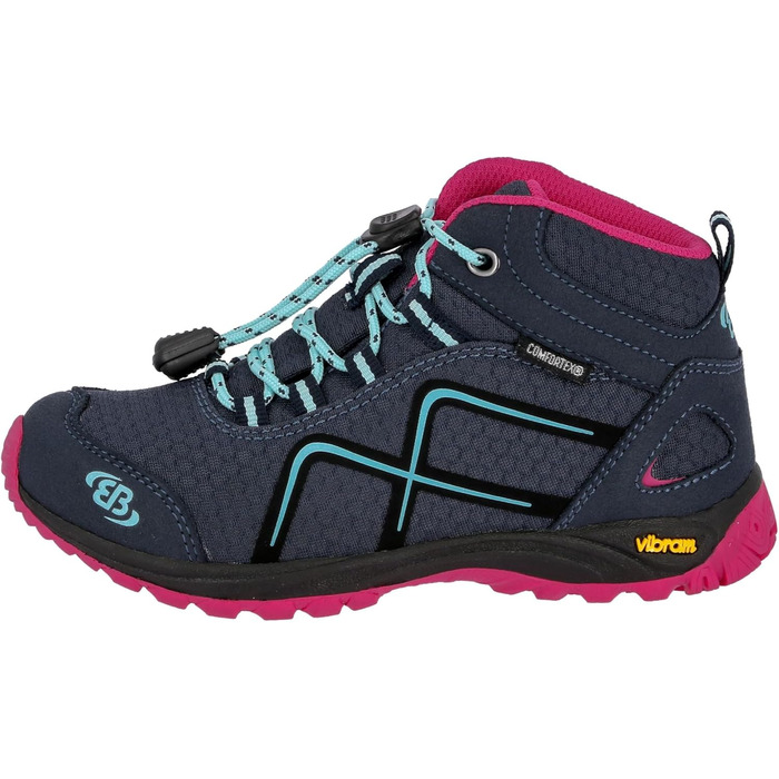 Черевики для трекінгу та хайкінгу Brütting Mädchen Guide, 35 EU, блакитно-рожево-бірюзові