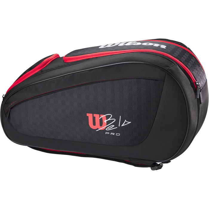 Сумка для падел Wilson Bela Super Tour Thermoguard - професійна, легка, з надійними застібками та зручним зберіганням