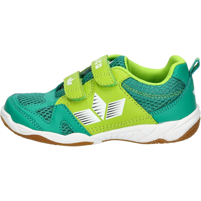 Дитячі спортивні зала-тенісні кросівки Lico для залу (30 EU, зелений лемон)