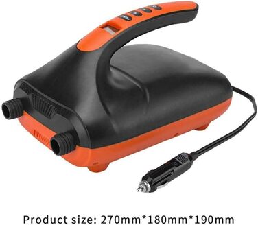 Електрична повітряна помпа для SUP, човни, надувні матраци та каяки, 20PSI, 12V DC, з автовимкненням