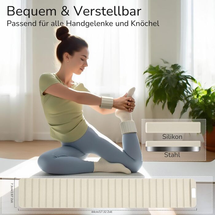 Ваги для зап'ястя та щиколоток магнітні, 0.5KG/1KG, регульовані, для йоги, пілатесу, плавання, фітнесу, силікон, білий