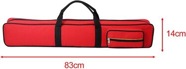 Стенд для більярдного кия Rockible з чохлом, захист від подряпин, червоний