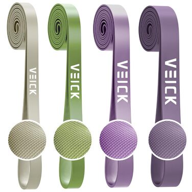 Набір еластичних стрічок VEICK для фітнесу та калістеніки (фітнес-стрічки, стрічки для фітнесу, Pilates)