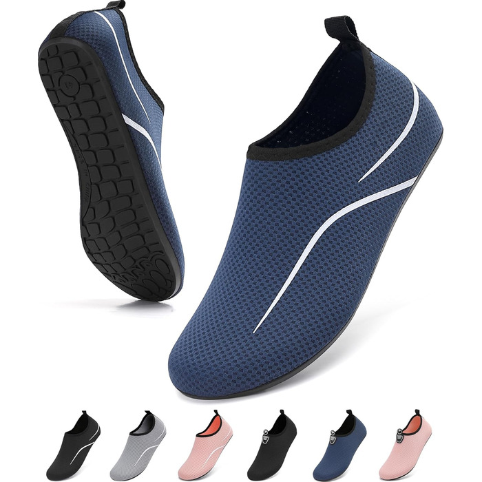 Шкарпетки для плавання та водних видів спорту: шкарпетки для басейну, пляжу, йоги. Легкі, швидковисихаючі, з антиковзаючою підошвою. Розміри 35-47 EU, колір блакитний. A787