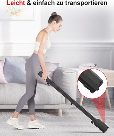 Walking Pad Laufpad - Біговий килимок для дому (Gehband Walkpad) чорного кольору
