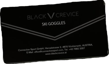 Лижна маска Black Crevice для дорослих, унісекс, сферичні лінзи, чорна з червоним дзеркальним покриттям