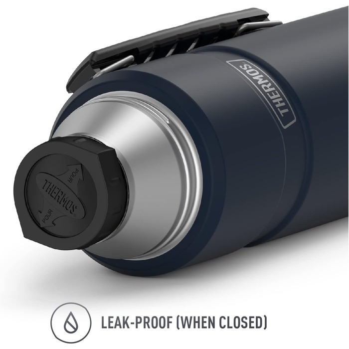 Термос Thermos SK2010 Stainless King 1,2 л, вакуумний, нержавіюча сталь, синій