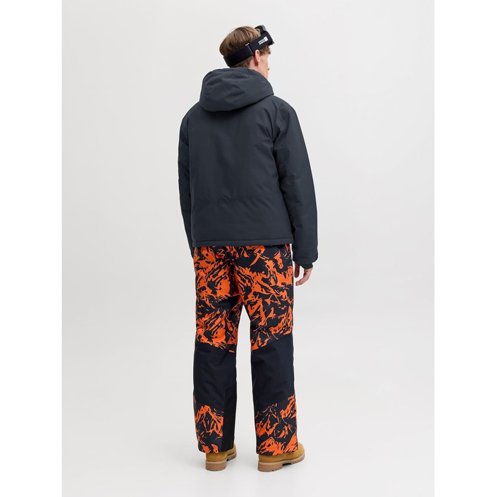 Куртка чоловіча JACK & JONES Shell-Jacke SKI AW25 чорна (S) - гірськолижна, водонепроникна