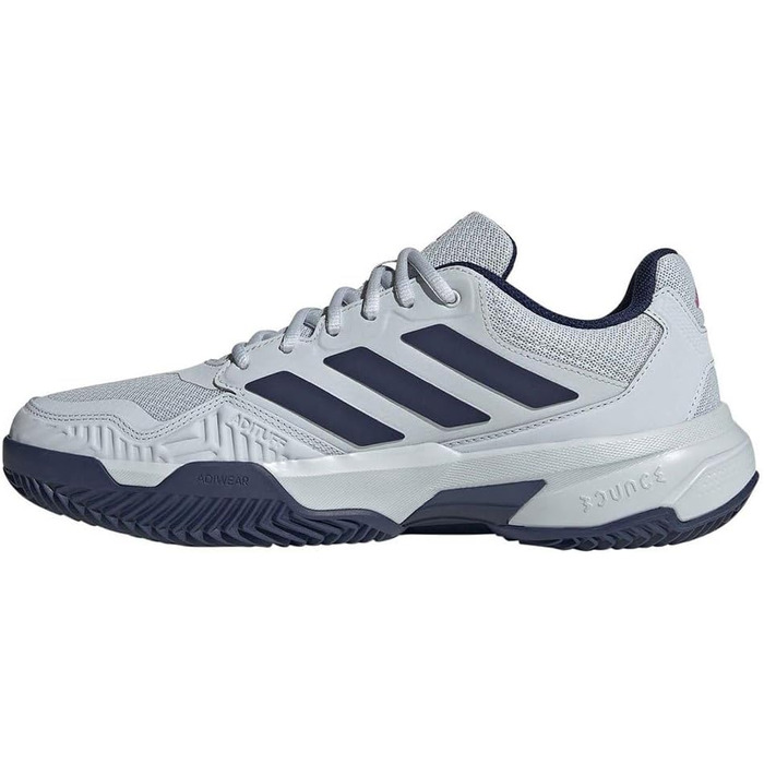 Тенісні кросівки adidas CourtJam Control 3 Clay для ґрунту, Halo Blue/Dark Blue/Team Shock pink, 46 2/3 EU