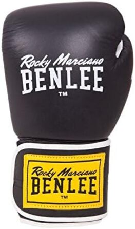 Боксерські рукавички BenLee Tough Leather Thai Gloves чорного кольору, розмір 16