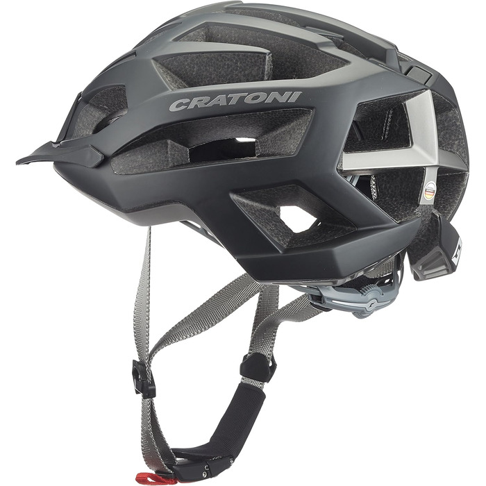 Велошолом Cratoni C-Flash M/L, чорний-антрацит, глянцевий