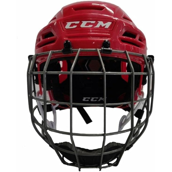 Хокейний шолом CCM Tacks 710 Combo, червоний, розмір L