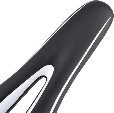 Сідло для гірського велосипеда Robuster (чорно-біле)