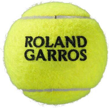 Тенісний м'яч Wilson Roland Garros 4 шт. (жовтий) - офіційний м'яч Відкритого чемпіонату Франції