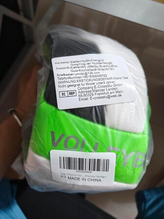 Волейбольний м'яч Dakapal 5, для гри в приміщенні та на вулиці, м'який, для початківців, підлітків та дорослих (без насоса), колір зелений