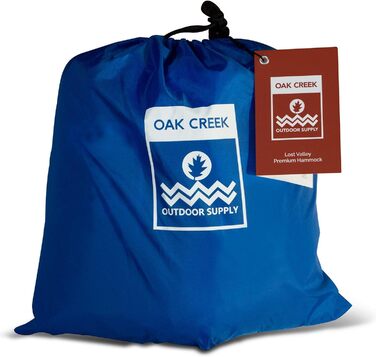 Гамак для кемпінгу Oak Creek Outdoor Supply Lost Valley | З москітною сіткою, тентом від дощу, стропами та компресійним мішком | Легкий, портативний, нейлоновий гамак для одного