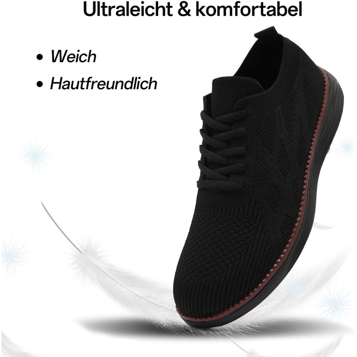 Чоловічі бігові кросівки: спортивне взуття, повсякденне взуття на плоскій підошві, чорного кольору, розмір 45 EU