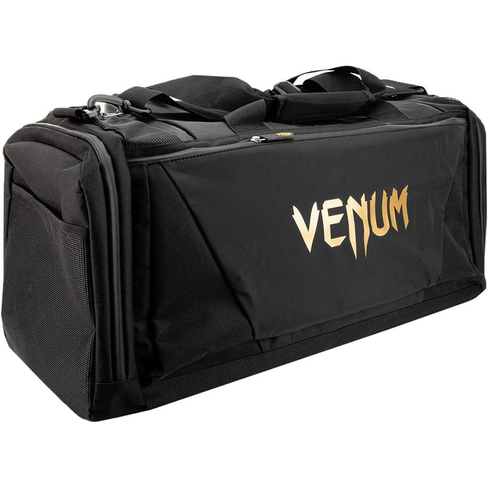 Спортивна сумка Venum Trainer Lite Evo унісекс, чорна з золотом, універсальний розмір