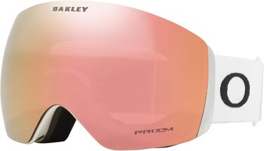 Лижна маска Oakley Flight Deck Prizm, матова біла, лінзи Prizm Sage Gold
