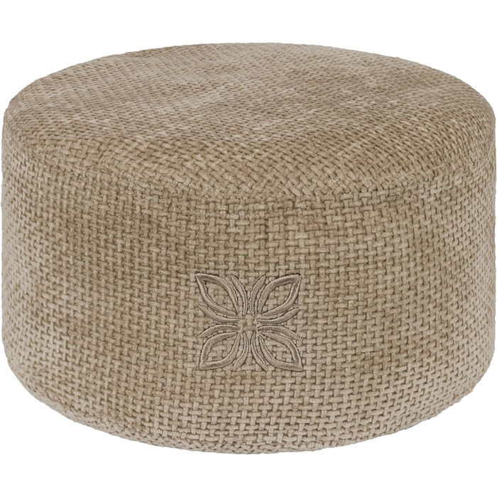 Крісло для медитації Cushy™ - кругле, 10/15 см, з льонованої тканини, з наповнювачем з пшениці. Килимок для медитації та релаксації. Зроблено в Німеччині (15 см, Smoky Biscuit)