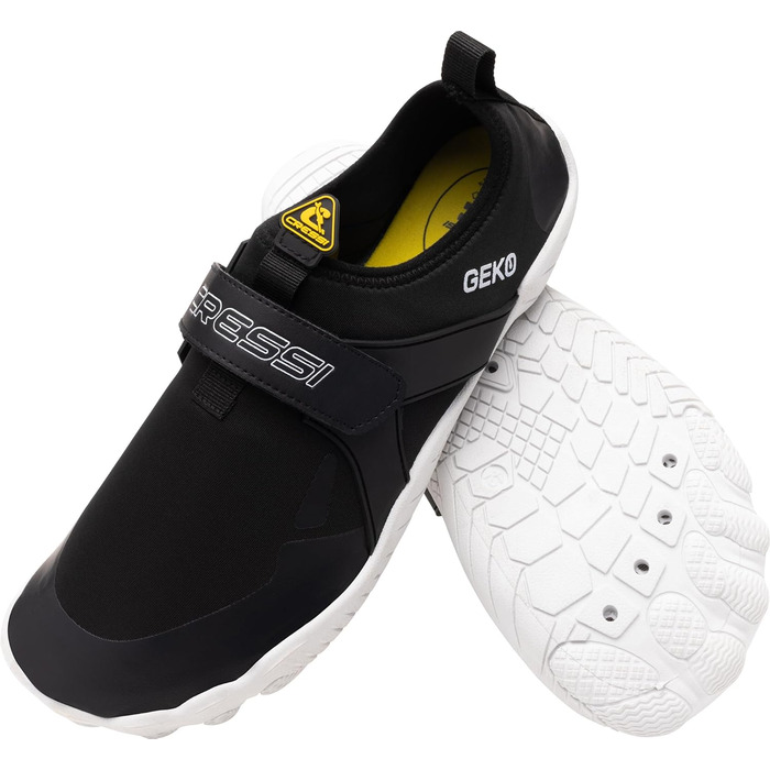 CRESSI Geko Shoes - унісекс черевики для дайвінгу та снорклінгу, чорно-білі, 37 EU
