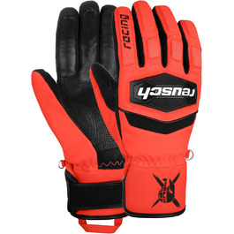 Чоловічі лижні рукавички Reusch Worldcup Warrior R-Tex XT, теплі, водонепроникні, мембрана, дихаючі, чорні/червоні, розмір 10.5