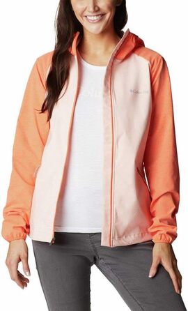 Жіноча софтшелл куртка Columbia Softshell, колір Heather Canyon 890 Peach Blossom / Sunset Orange, розмір M