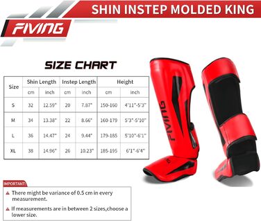 Шокери для ніг FIVING MMA з захистом зап'ястя, регульовані, з підкладкою, для муай-тай, кікбоксингу та спарингу. Білі (червоні, L)