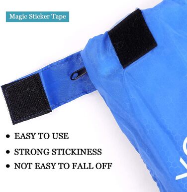 Сплячий мішок для дорослих та дітей – легкий, водонепроникний, зручний для весни, літа, осені – піший туризм, подорожі, кемпінг (королівський синій)