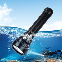 Ліхтар під водою Wurkkos Tauchlampe - 150 метрів, 5000 люмен, 4 LED LH351D, акумуляторний, з зарядним пристроєм