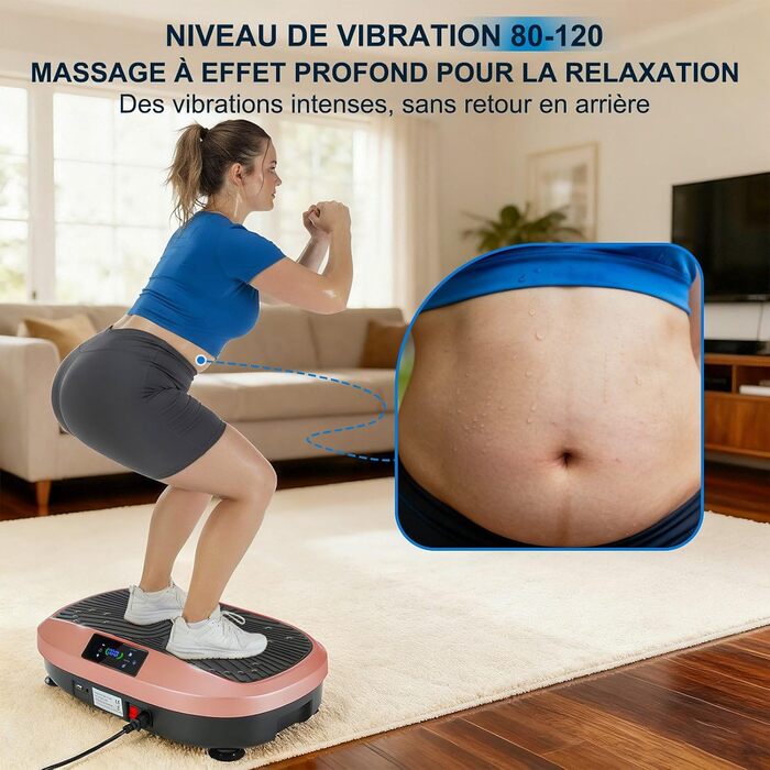 Віброплатформа для фітнесу Sport Home (Рожева) - 6 програм, для схуднення та м'язів