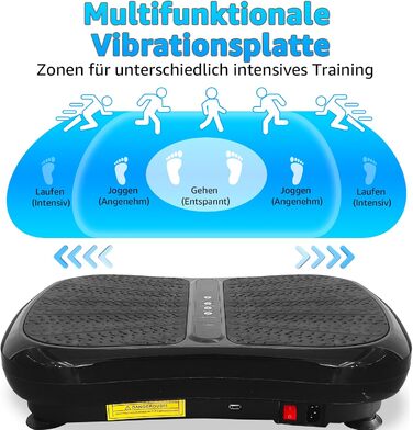 Віброплатформа з Bluetooth, 1-99 рівні інтенсивності, 5 програм для фітнесу вдома для схуднення, м'язового розвитку та тренування всього тіла