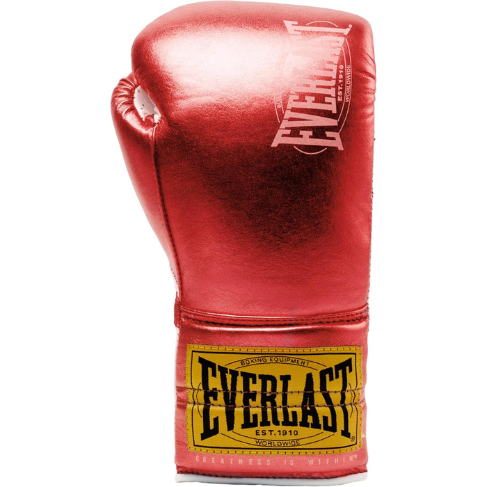 Боксерські рукавички Everlast 1910 Pro Fight Glove для дорослих, 10 унцій, червоні