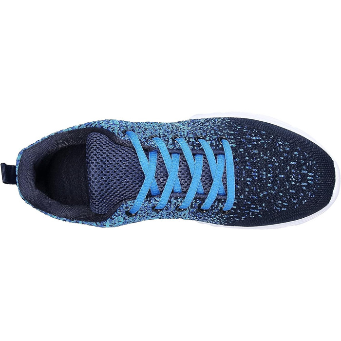 Кросівки для бігу та повсякденного носіння, дихаючі, шнурівка, спортивні, сітка, для чоловіків та жінок (36 EU, синій)