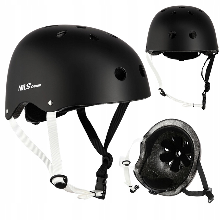 Дитячий велосипедний шолом з регулюванням та набір захисту для скейту, розмір S