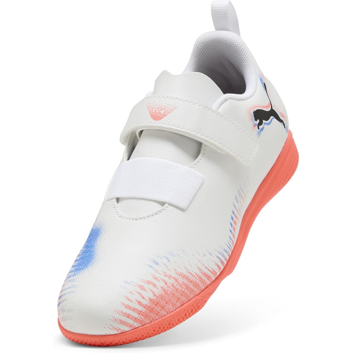 Дитячі футбольні бутси PUMA Future 8 Play V It Jr – біло-чорно-червоні (28 EU)