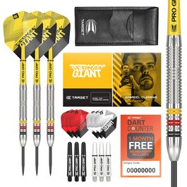 Дарти Target Gabriel Clemens 22/23/24 г, сталеві наконечники, набір стріл, 9 Pro Grip, 9 Pro Ultra, гаманець, додаток для рахунку очок - акційний комплект