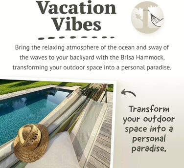 Гамак LA SIESTA® Brisa - класичний двомісний, ручної роботи з Колумбії, ширина 160 см, для відпочинку в приміщенні та на вулиці (Cedar)