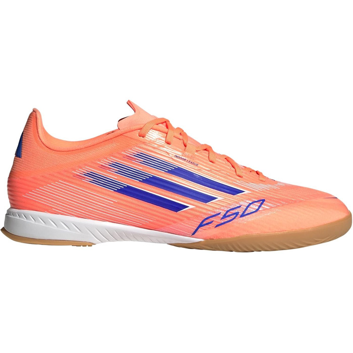 Футбольні бутси Adidas F50 League Indoor, 43 1/3 EU, Unisex, Beam Orange/Lucid Blue/Cloud White