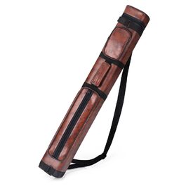 Чохол для більярдних київ: 3 x 6, з екошкіри, жорсткий, для 3 баттів та 6 шахт, коричневий